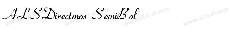 ALSDirectmos SemiBol字体转换